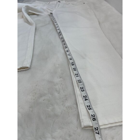 Lucky Brand Size 4/27 Mid Rise Sweet Crop White Jeans MSRP $80 NWT w/ defect - Picture 7 of 13